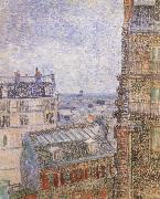 Vincent Van Gogh Paris seen from Vincent-s Room In the Rue Lepic France oil painting artist